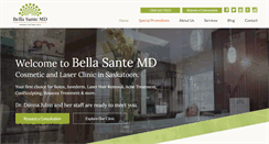 Desktop Screenshot of bellasanteclinic.com