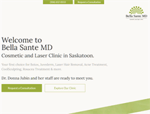 Tablet Screenshot of bellasanteclinic.com